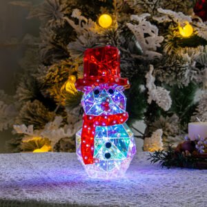 Colorful Resin Snowman for Christmas
