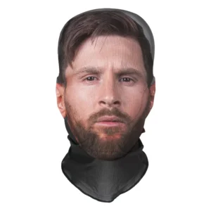 3D Spoof Face Simulation Headgear-Messi