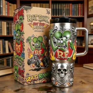 A Funny Green Mouse Garage Edition Tumbler