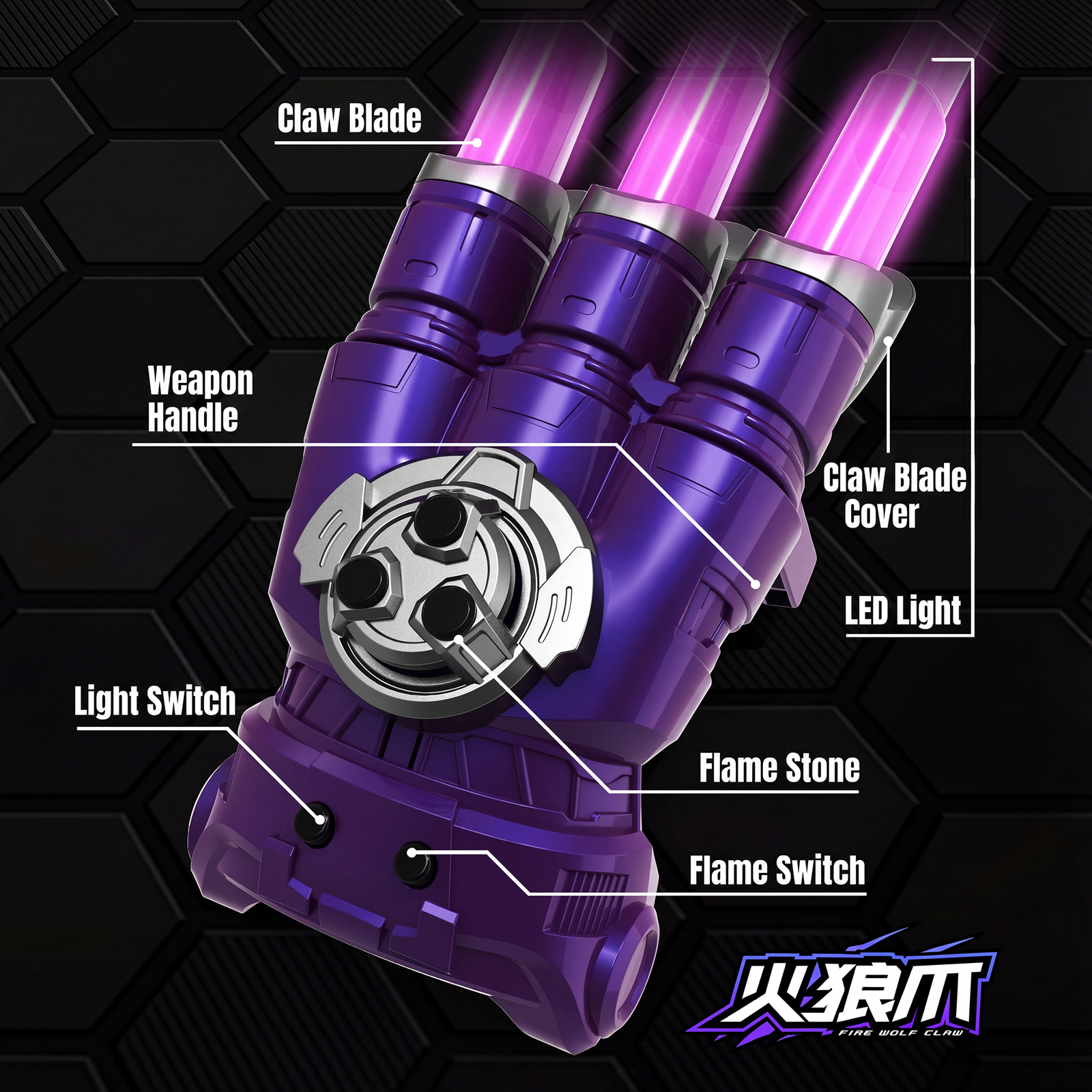 Scalable Glowing Sound - effect Wolf Claw - Image 4