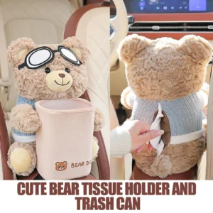 Bear - shaped car storage bucket